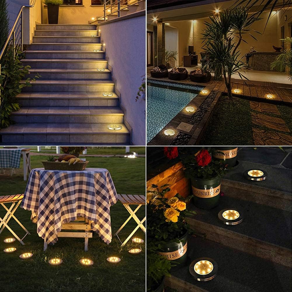 Lightsolar Zenith - Iluminación Solar para Jardín y Terraza Pack de 4 Estacas