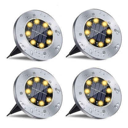 Lightsolar Zenith - Iluminación Solar para Jardín y Terraza Pack de 4 Estacas